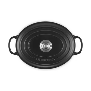 Le Creuset Signature gietijzeren ovale braadpan - Matte Black, 4,1 l - Le Creuset