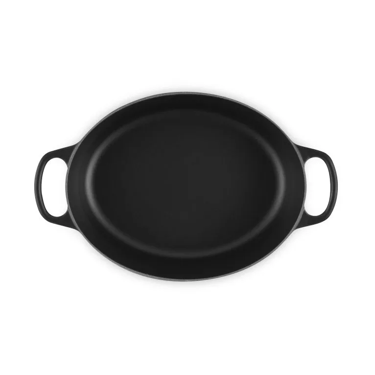 Le Creuset Signature gietijzeren ovale braadpan, Matte Black, 4,1 l Le Creuset
