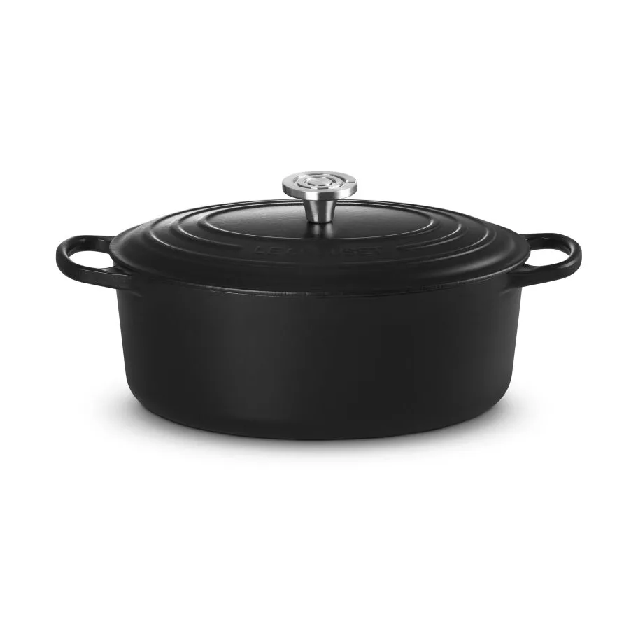 Le Creuset Signature gietijzeren ovale braadpan, Matte Black, 6,3 l Le Creuset