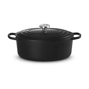 Le Creuset Signature gietijzeren ovale braadpan - Matte Black, 6,3 l - Le Creuset