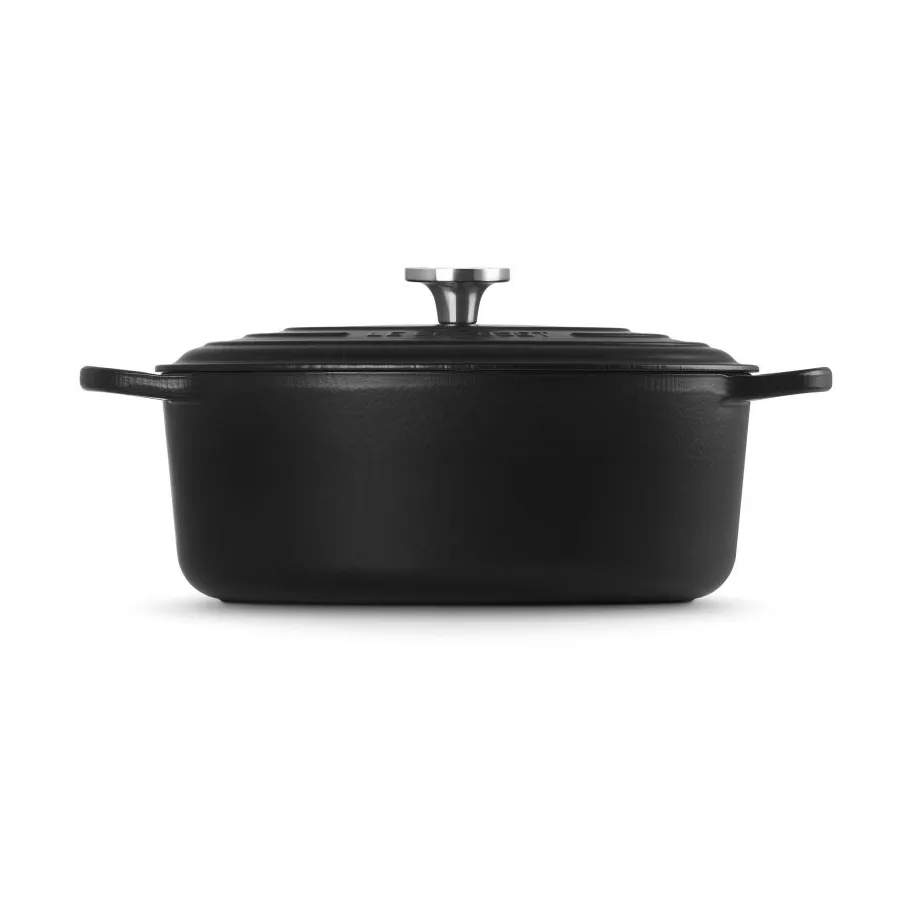 Le Creuset Signature gietijzeren ovale braadpan, Matte Black, 6,3 l Le Creuset