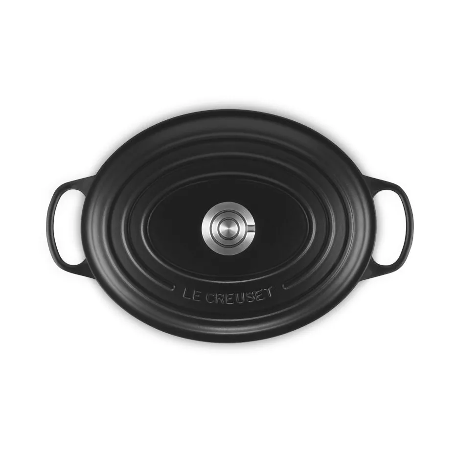Le Creuset Signature gietijzeren ovale braadpan, Matte Black, 6,3 l Le Creuset