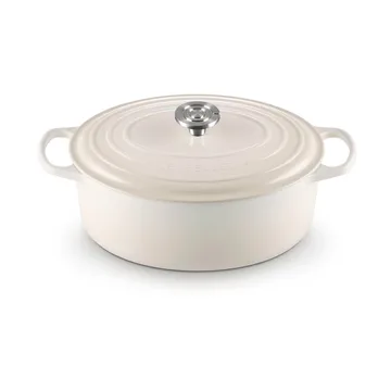 Le Creuset Signature gietijzeren ovale braadpan - Meringue, 6,3 l - Le Creuset