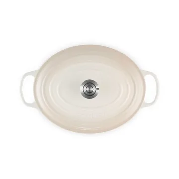 Le Creuset Signature gietijzeren ovale braadpan - Meringue, 6,3 l - Le Creuset