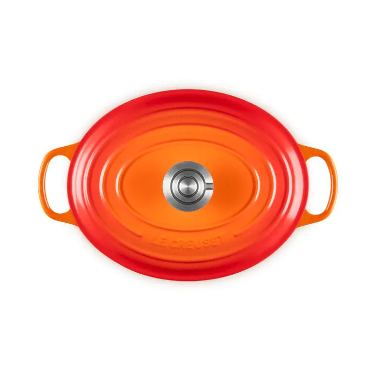 Le Creuset Signature gietijzeren ovale braadpan, Volcanic, 4,1 l Le Creuset