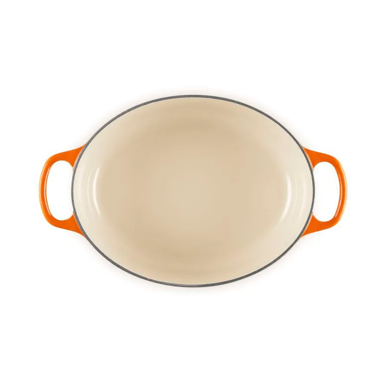 Le Creuset Signature gietijzeren ovale braadpan, Volcanic, 4,1 l Le Creuset