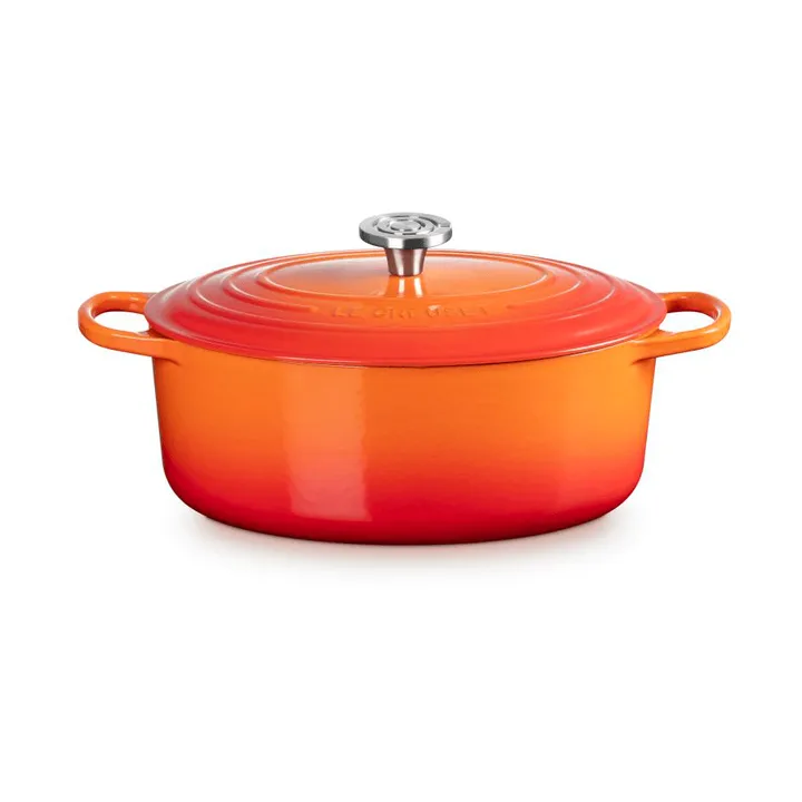 Le Creuset Signature gietijzeren ovale braadpan - Volcanic, 6,3 l - Le Creuset