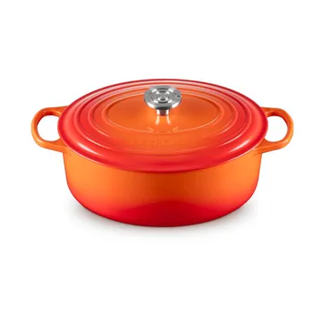 Le Creuset Signature gietijzeren ovale braadpan - Volcanic, 6,3 l - Le Creuset