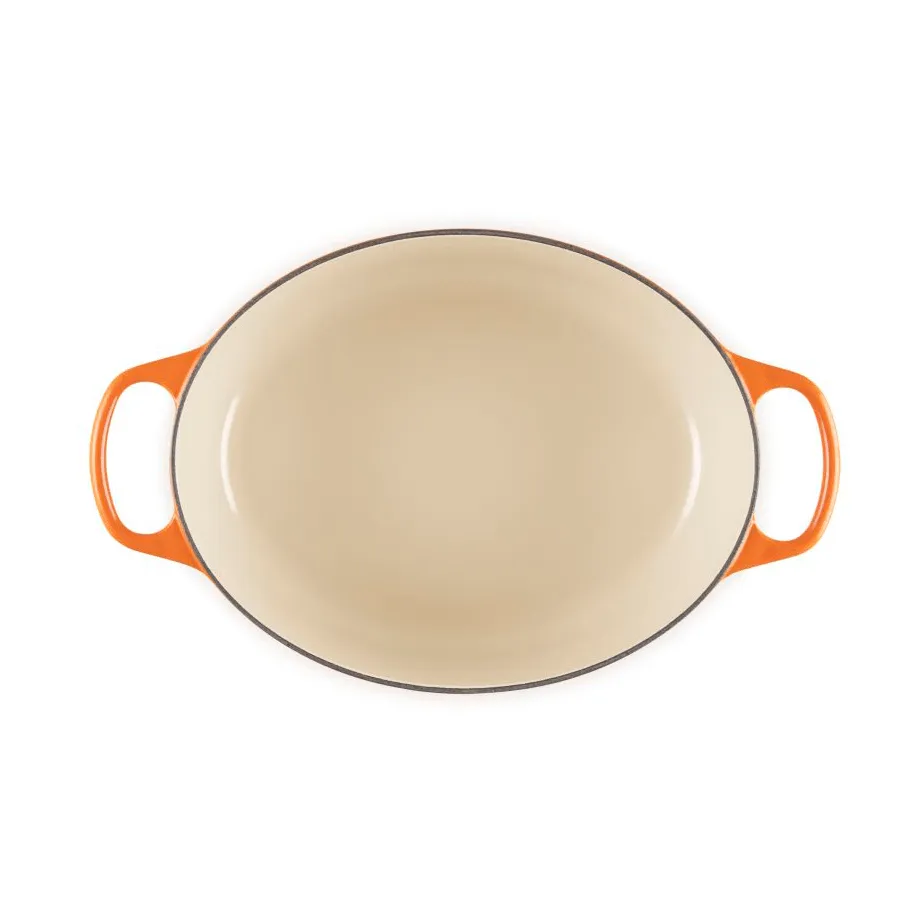 Le Creuset Signature gietijzeren ovale braadpan, Volcanic, 6,3 l Le Creuset