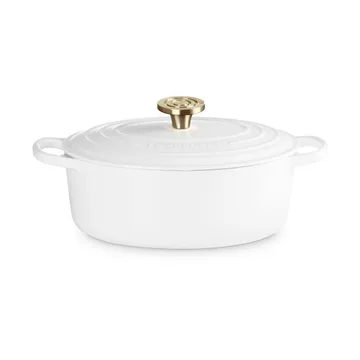Le Creuset Signature gietijzeren ovale braadpan - White, 4,1 l - Le Creuset