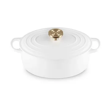 Le Creuset Signature gietijzeren ovale braadpan - White, 4,1 l - Le Creuset