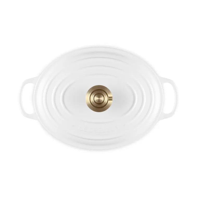 Le Creuset Signature gietijzeren ovale braadpan, White, 4,1 l Le Creuset