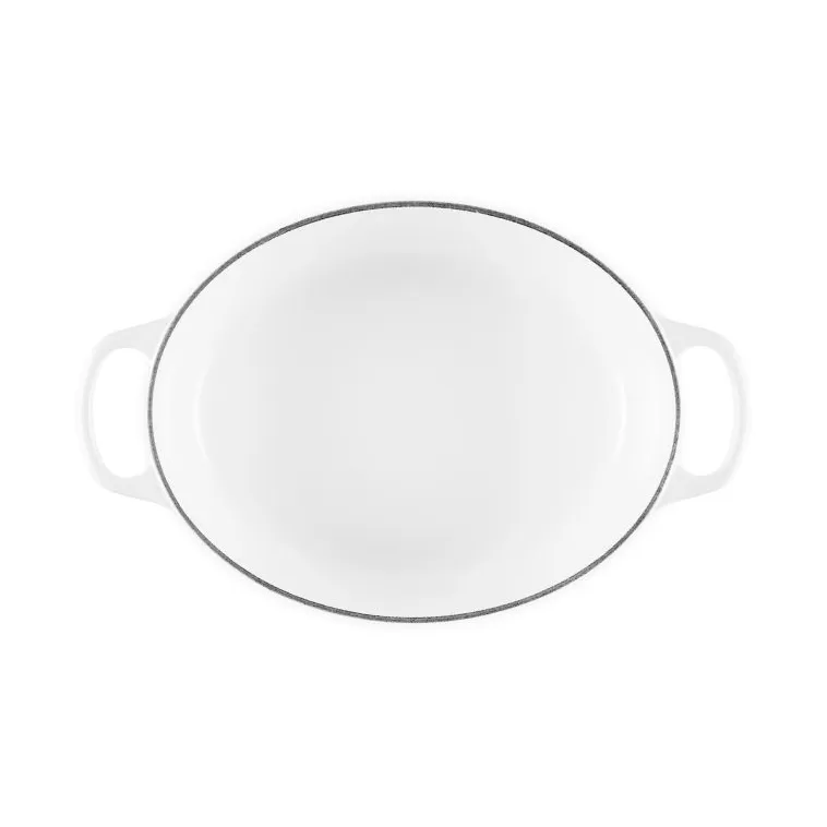 Le Creuset Signature gietijzeren ovale braadpan, White, 4,1 l Le Creuset