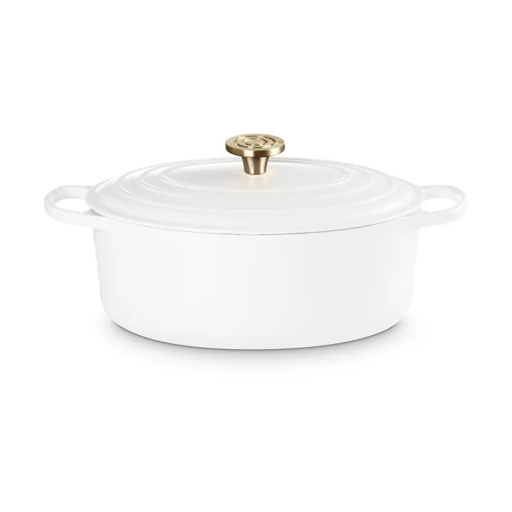 Le Creuset Signature gietijzeren ovale braadpan - White, 6,3 l - Le Creuset