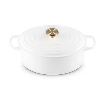 Le Creuset Signature gietijzeren ovale braadpan - White, 6,3 l - Le Creuset