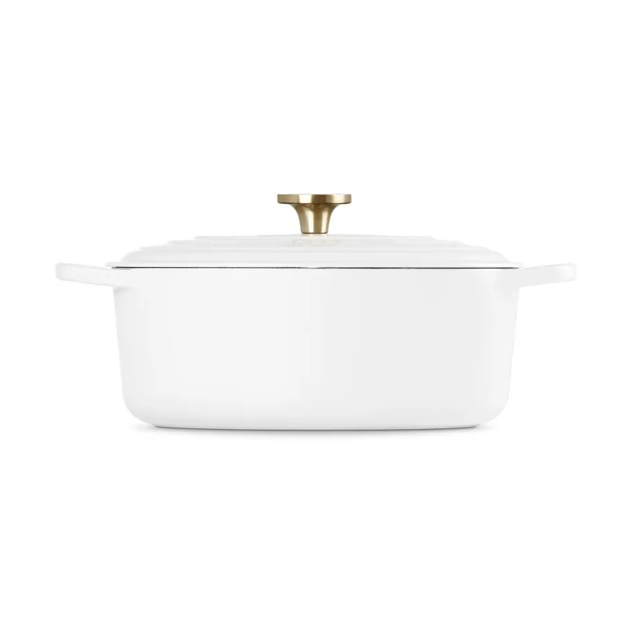 Le Creuset Signature gietijzeren ovale braadpan, White, 6,3 l Le Creuset
