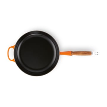 Le Creuset Signature hapjespan houten handvat 28 cm - Flame - Le Creuset
