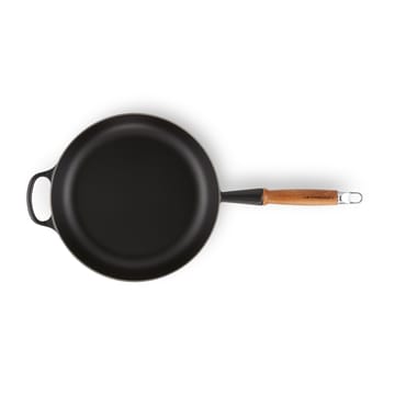 Le Creuset Signature hapjespan houten handvat 28 cm - Matte Black - Le Creuset