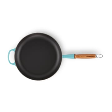 Le Creuset Signature koekenpan houten handvat 28 cm - Caribbean - Le Creuset