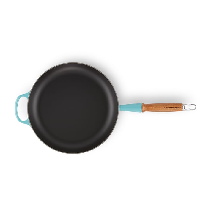 Le Creuset Signature koekenpan houten handvat 28 cm, Caribbean Le Creuset