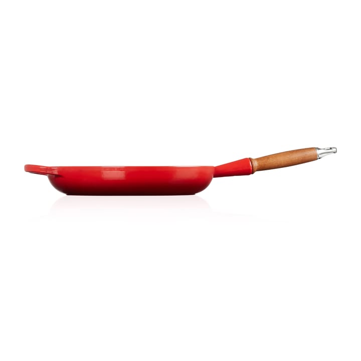 Le Creuset Signature koekenpan houten handvat 28 cm, Cerise Le Creuset