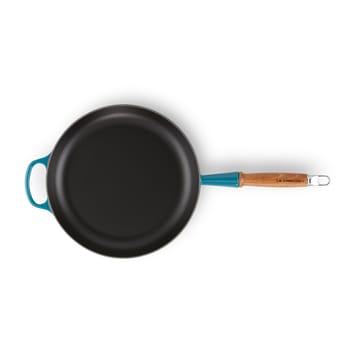Le Creuset Signature koekenpan houten handvat 28 cm - Deep Teal - Le Creuset