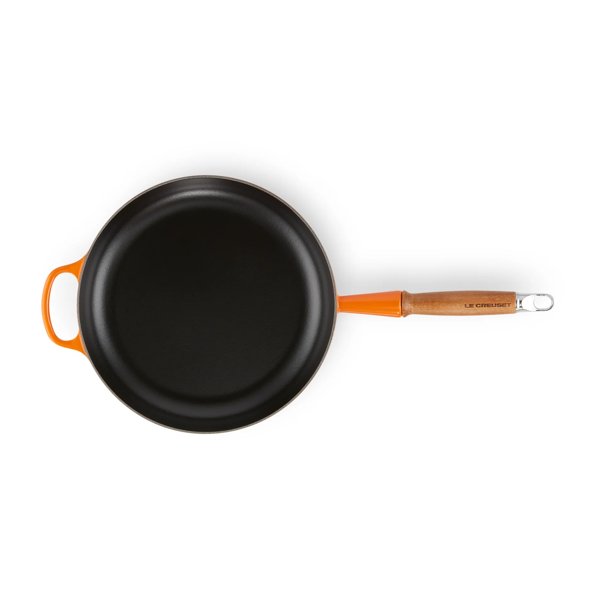 Le Creuset Signature koekenpan houten handvat 28 cm, Flame Le Creuset