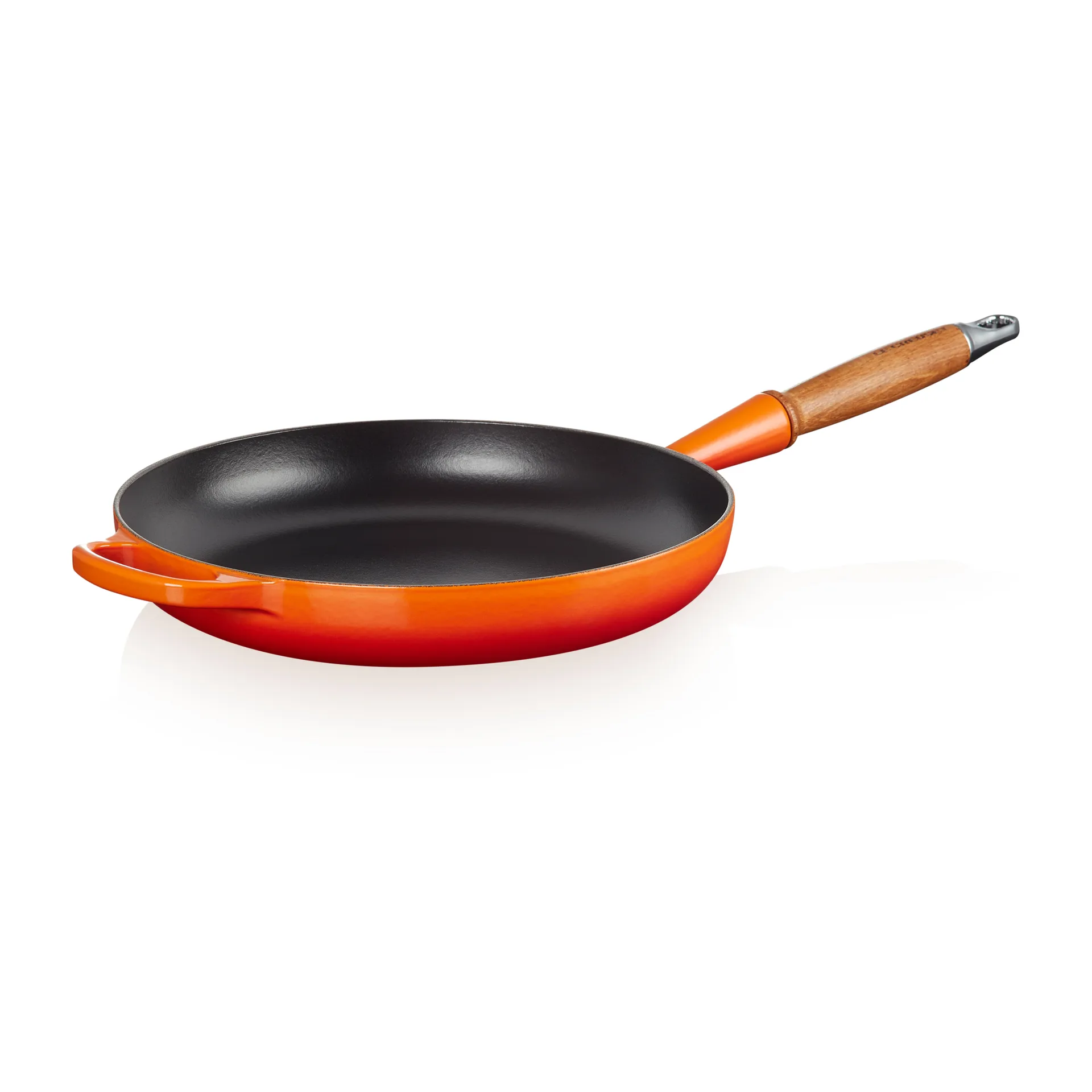 Le Creuset Signature koekenpan houten handvat 28 cm, Flame Le Creuset