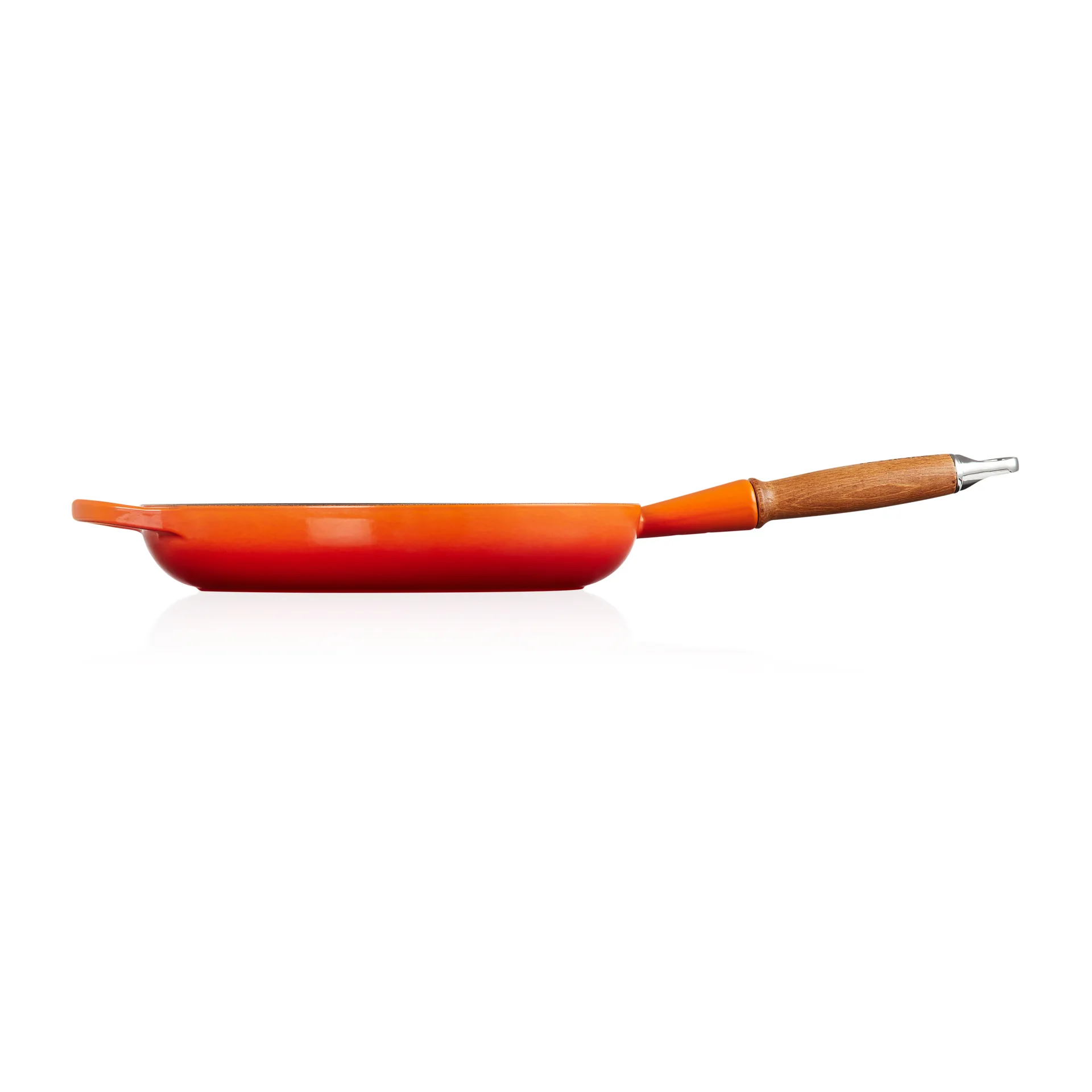 Le Creuset Signature koekenpan houten handvat 28 cm, Flame Le Creuset