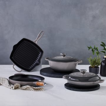 Le Creuset Signature koekenpan houten handvat 28 cm - Flint - Le Creuset