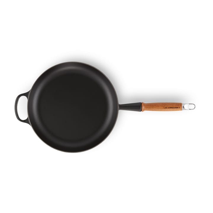 Le Creuset Signature koekenpan houten handvat 28 cm, Matte Black Le Creuset
