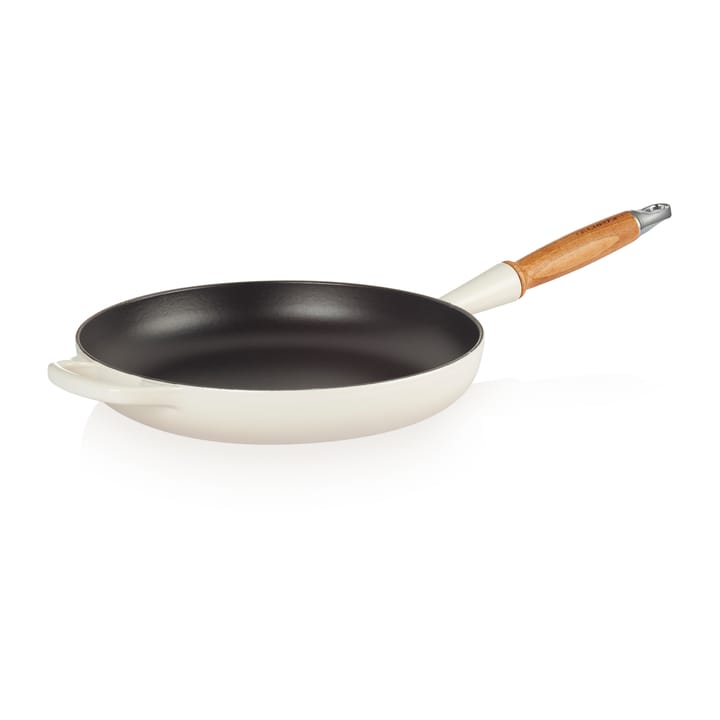 Le Creuset Signature koekenpan houten handvat 28 cm, Meringue Le Creuset