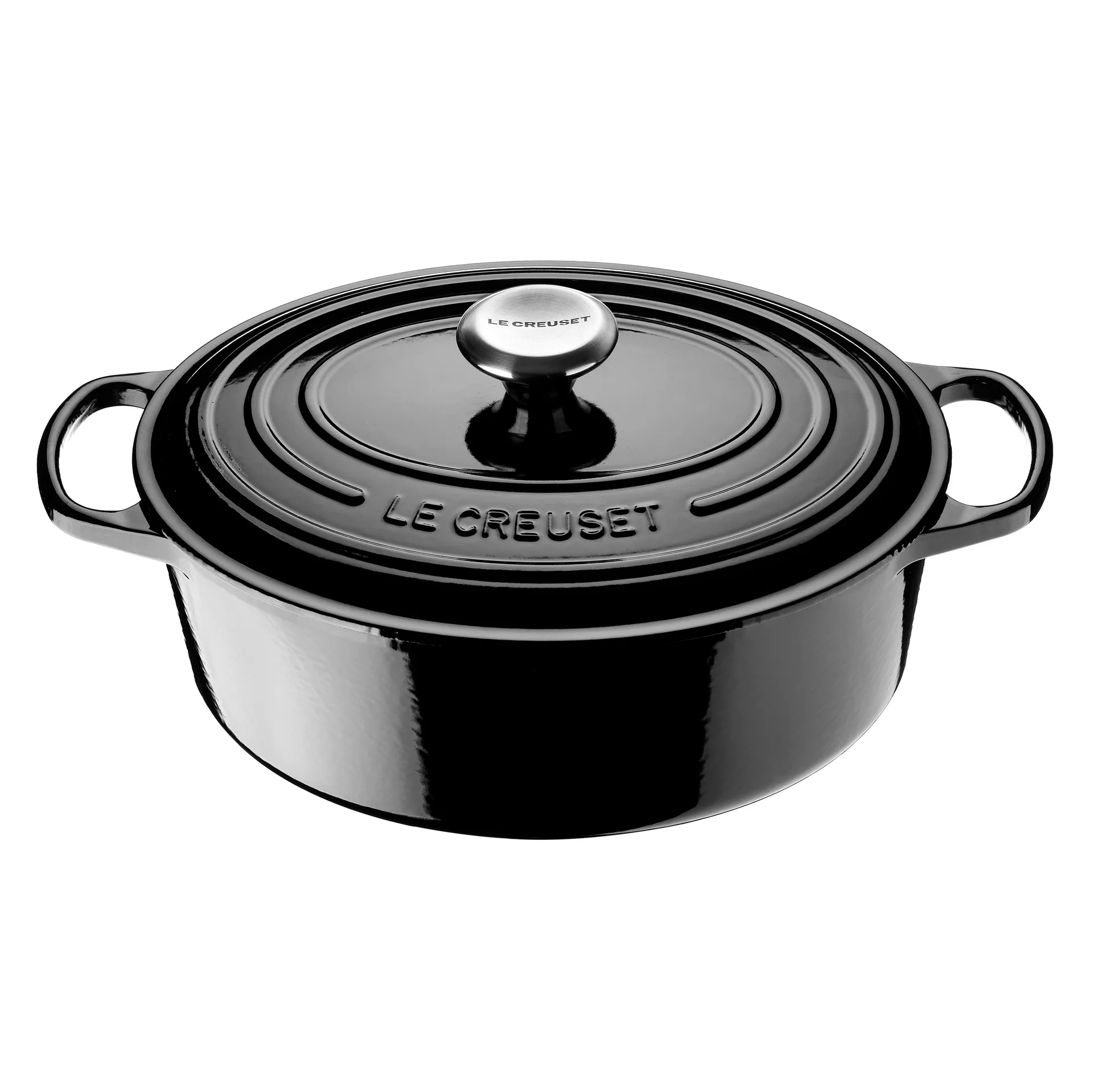 Le Creuset Signature ovale braadpan 4,1 L, Zwart Le Creuset