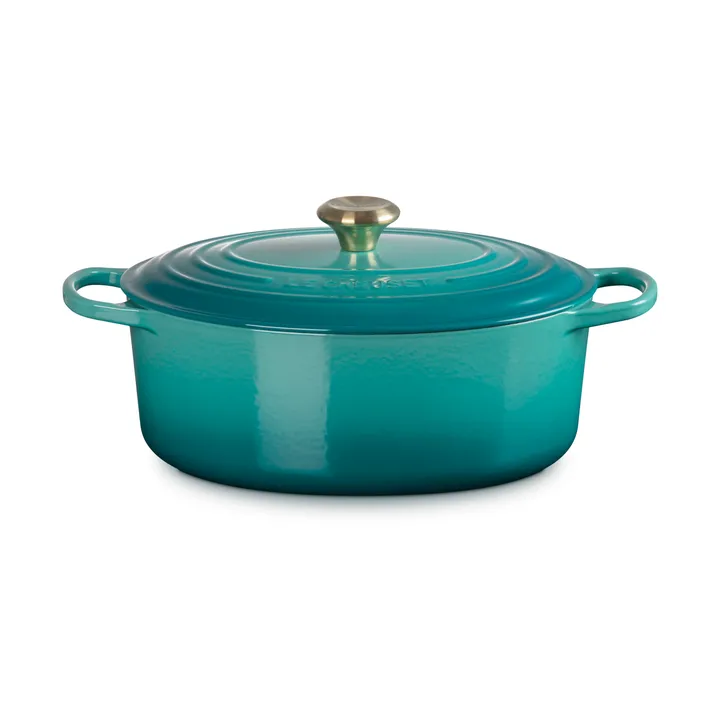 Le Creuset Signature ovale braadpan 6,3 l - Bleu Riviera - Le Creuset