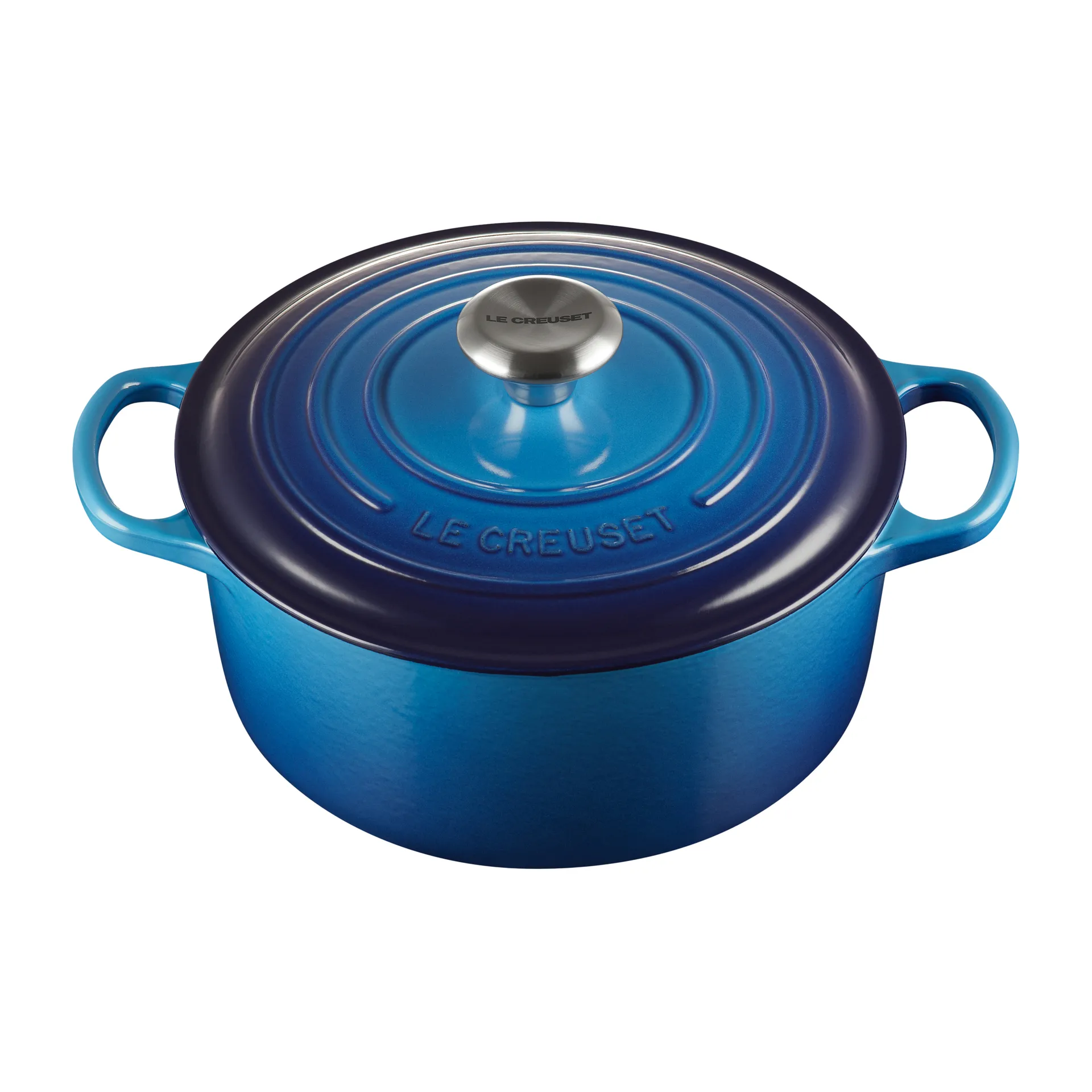 Le Creuset Signature ronde braadpan 4,2 L, Azure blue Le Creuset