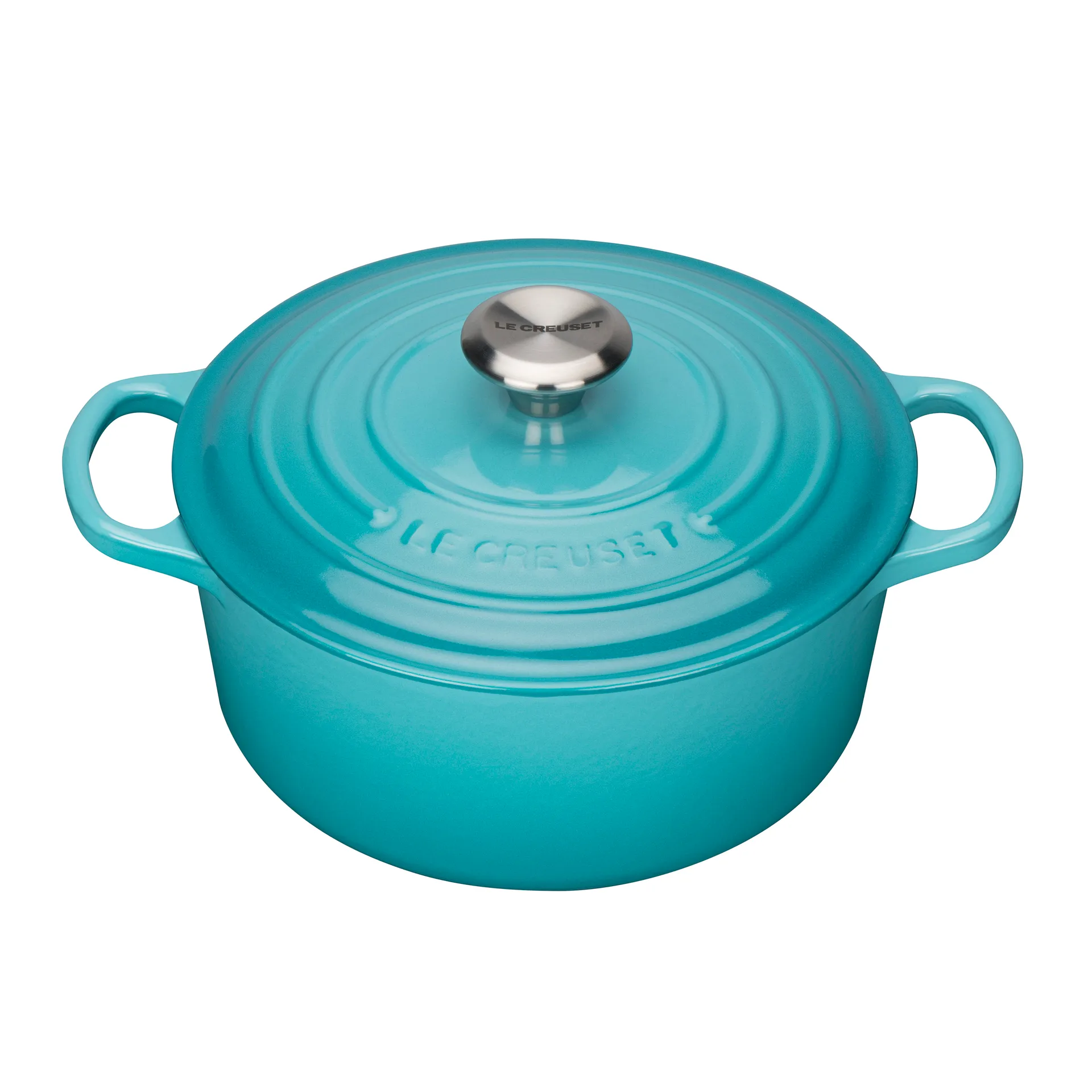 Le Creuset Signature ronde braadpan 4,2 L, Caraïbisch blauw Le Creuset