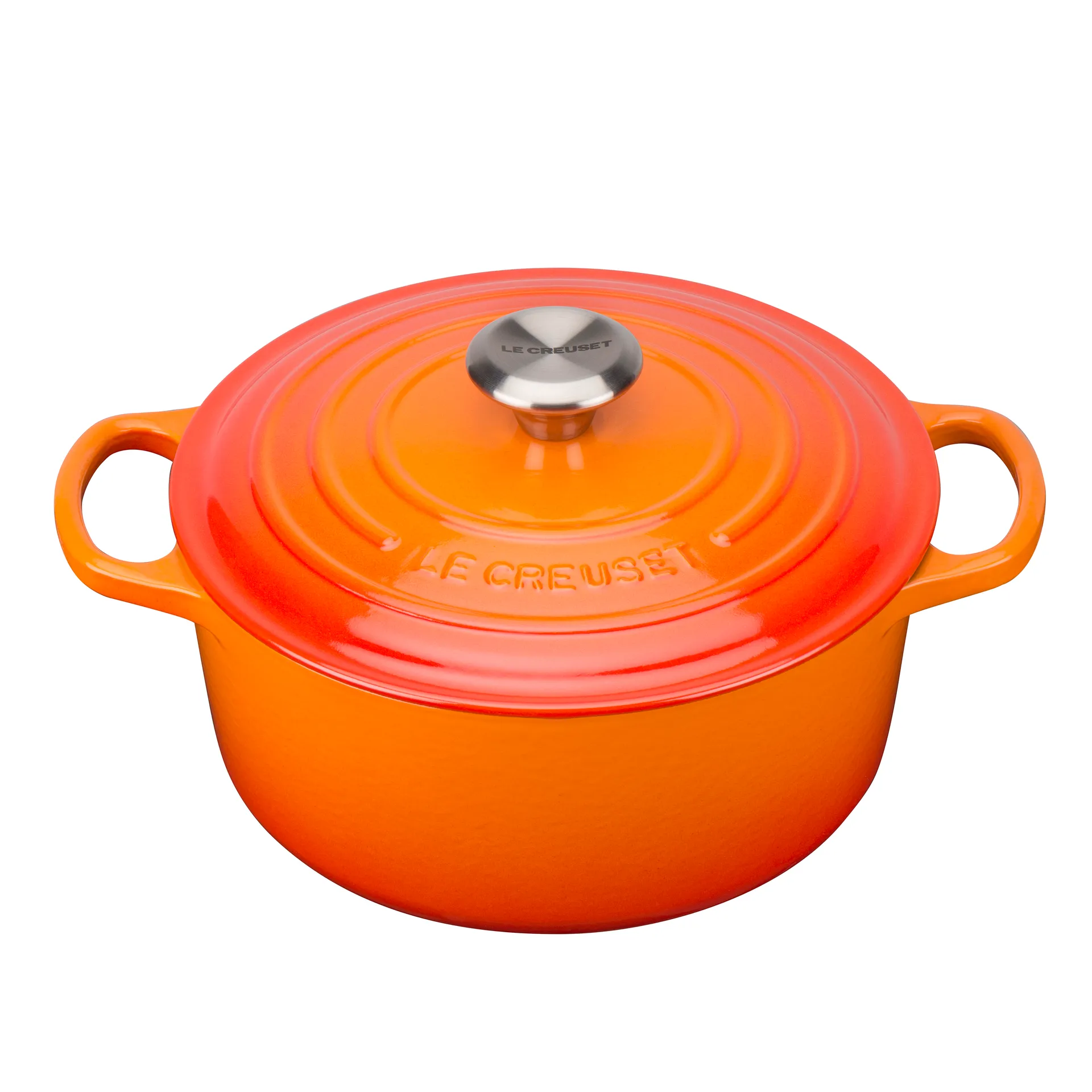 Le Creuset Signature ronde braadpan 4,2 L, Oranjerood Le Creuset