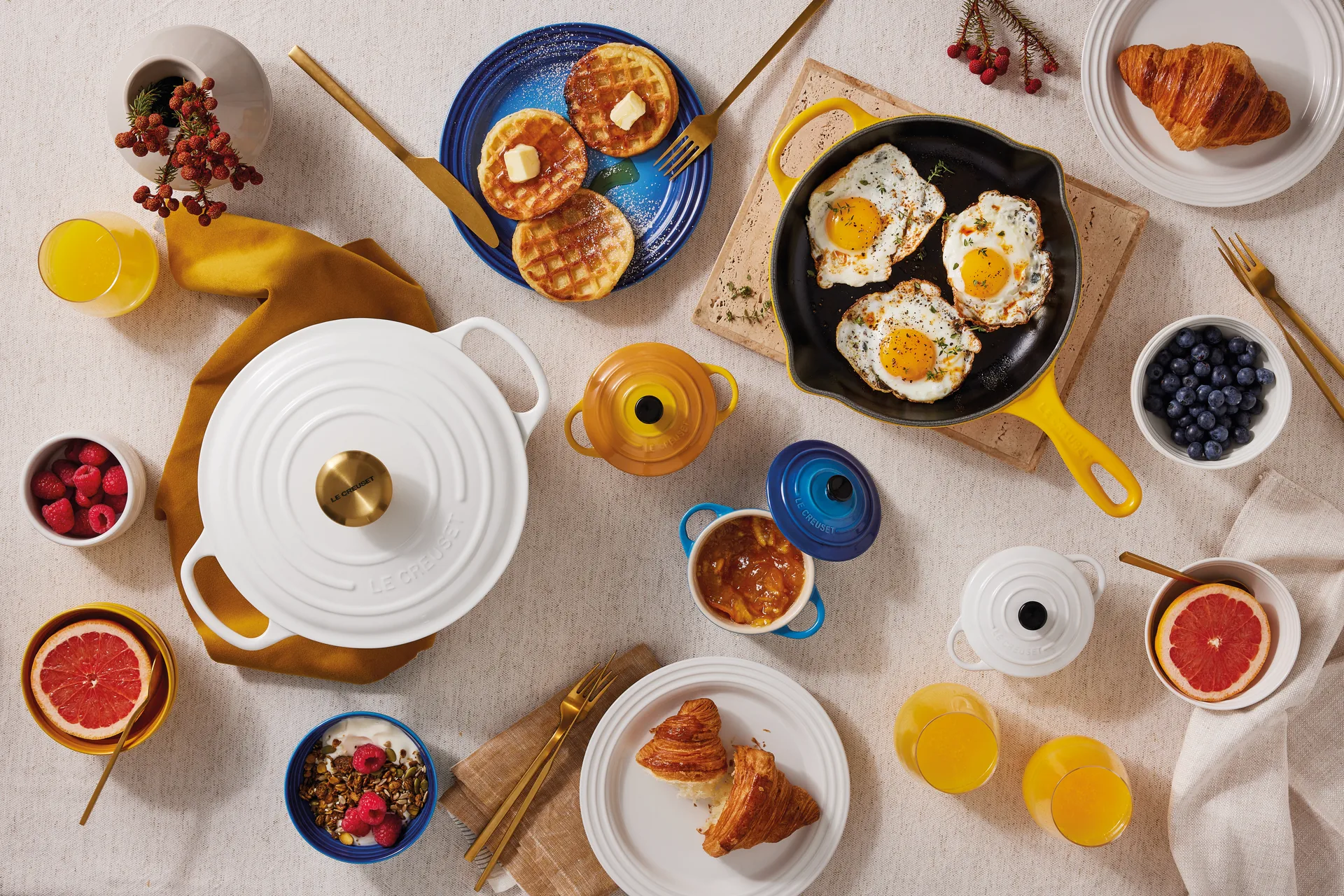 Le Creuset Signature ronde braadpan 4,2 L, White Le Creuset