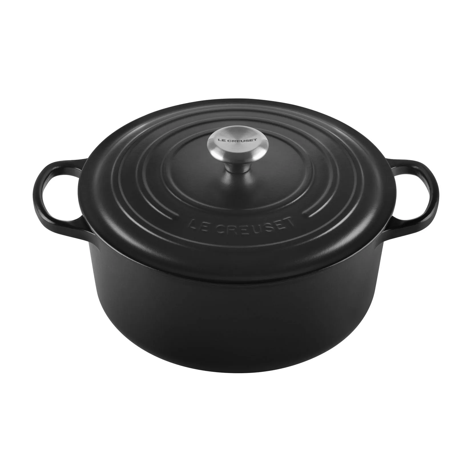 Le Creuset Signature ronde braadpan 6,7 l, Matte black Le Creuset