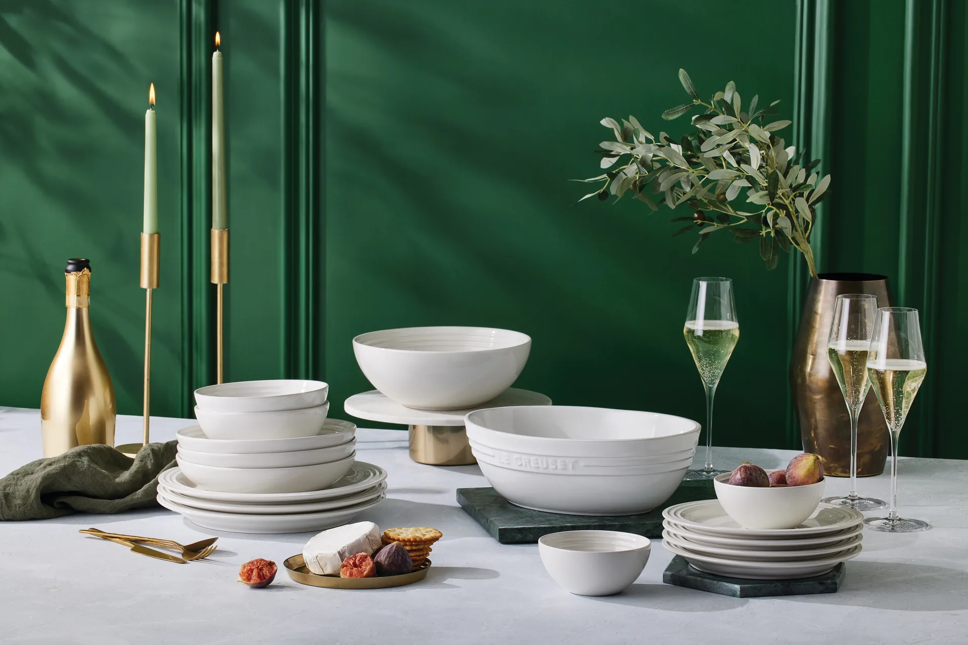 Le Creuset Signature serveerschaal 2,2 L, White Le Creuset