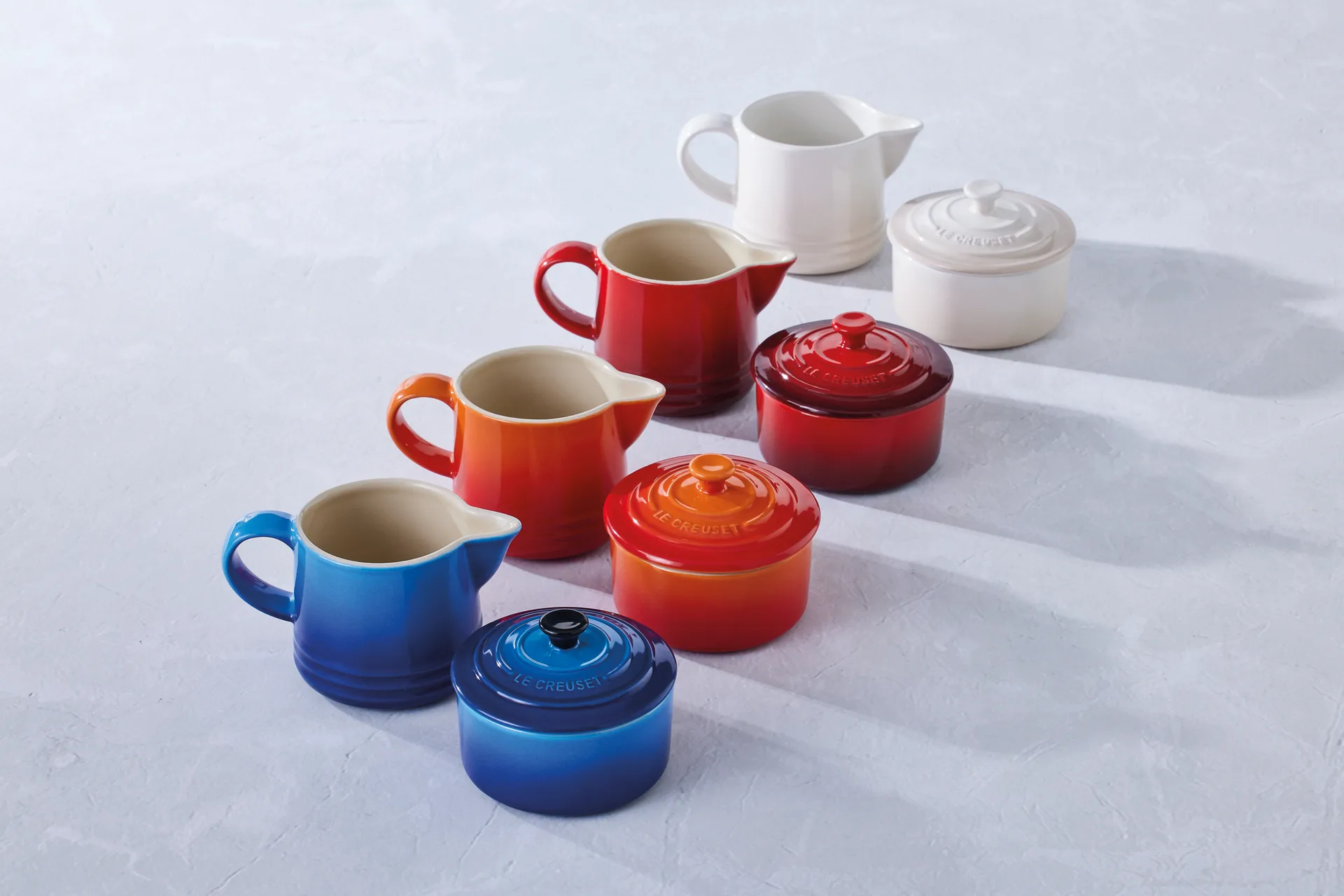 Le Creuset Signature suiker- & melkset, Meringue Le Creuset