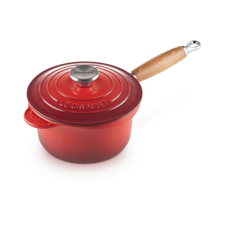 Le Creuset steelpan met houten handvat 1,8 l - Cerise - Le Creuset