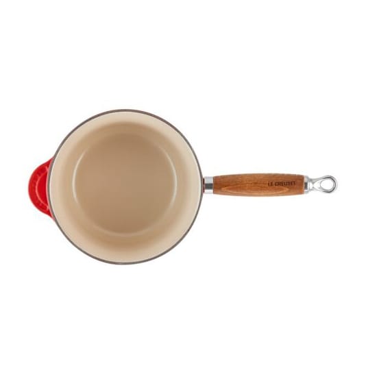 Le Creuset steelpan met houten handvat 1,8 l, Cerise Le Creuset