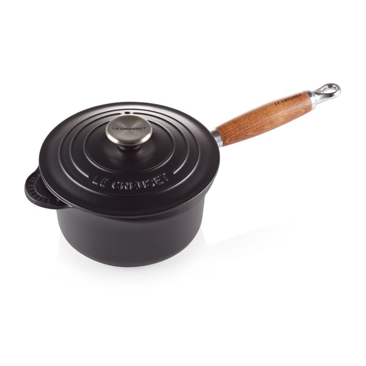 Le Creuset steelpan met houten handvat 1,8 l - Matte black - Le Creuset