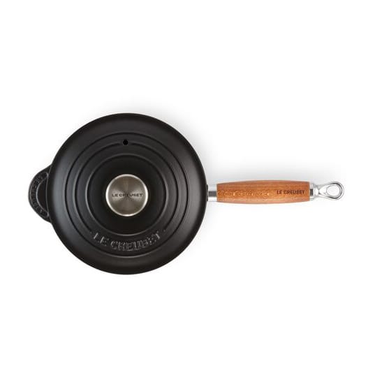 Le Creuset steelpan met houten handvat 1,8 l, Matte black Le Creuset