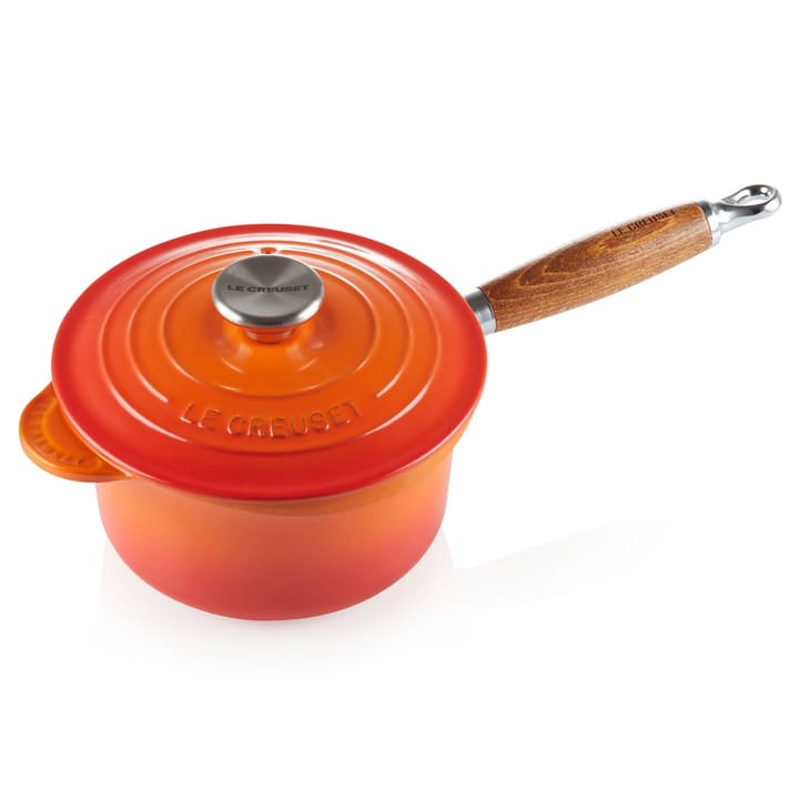 Le Creuset steelpan met houten handvat 1,8 l - Volcanic - Le Creuset