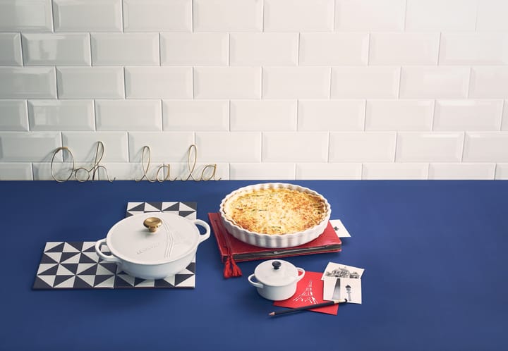 Le Creuset taartvorm 28 cm, White Le Creuset