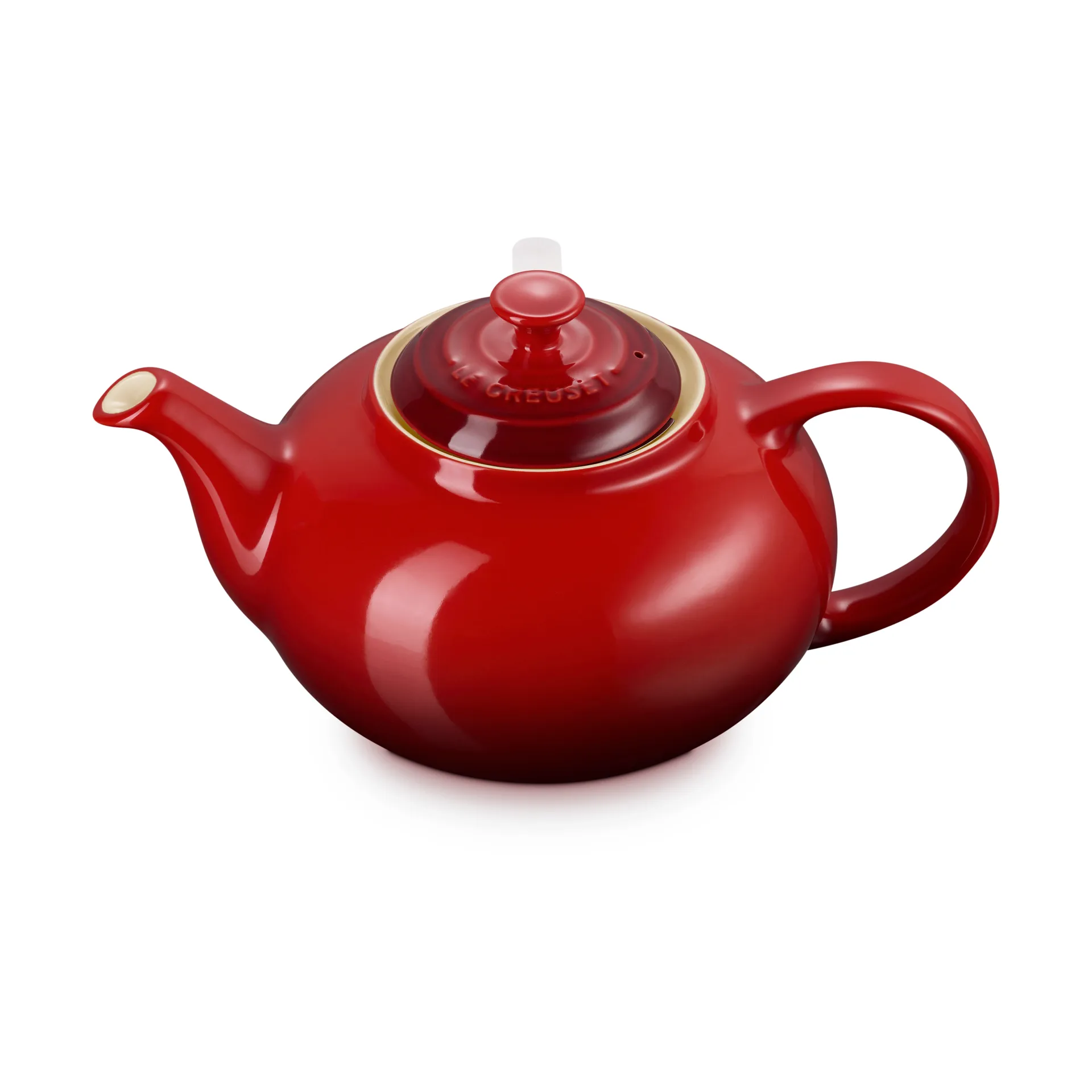 Le Creuset theepot, Cerise, med sil, 1,3 L Le Creuset