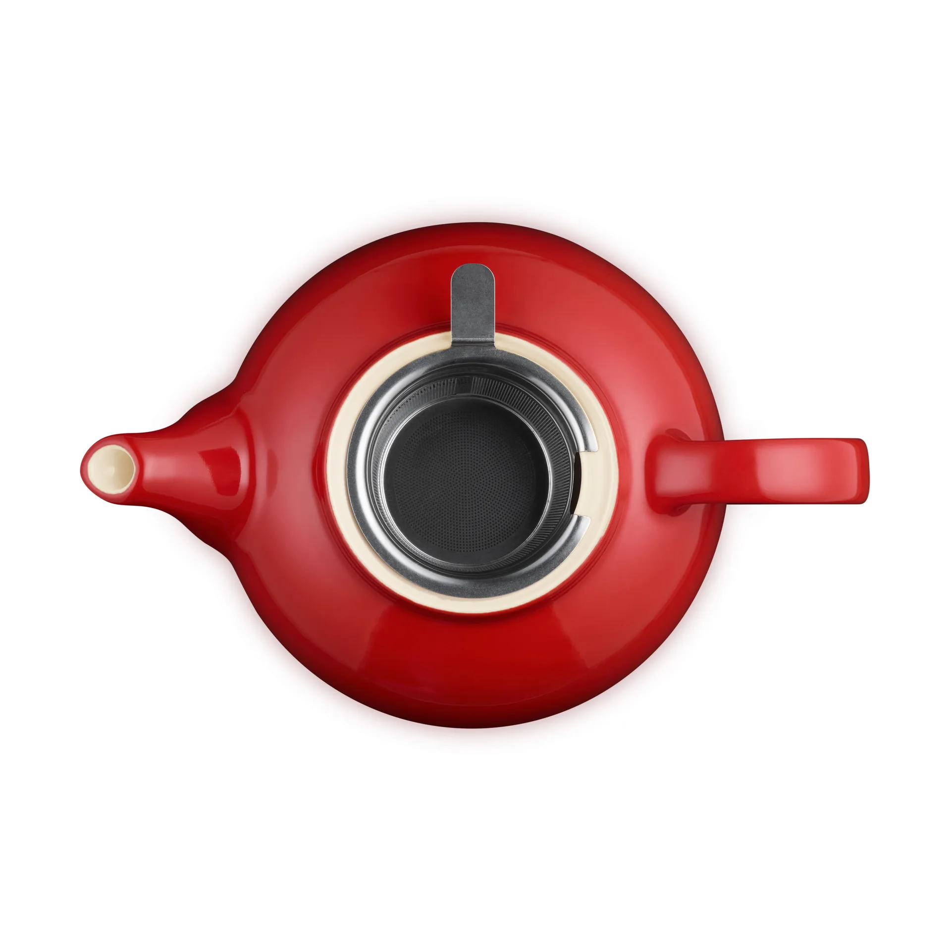 Le Creuset theepot, Cerise, med sil, 1,3 L Le Creuset