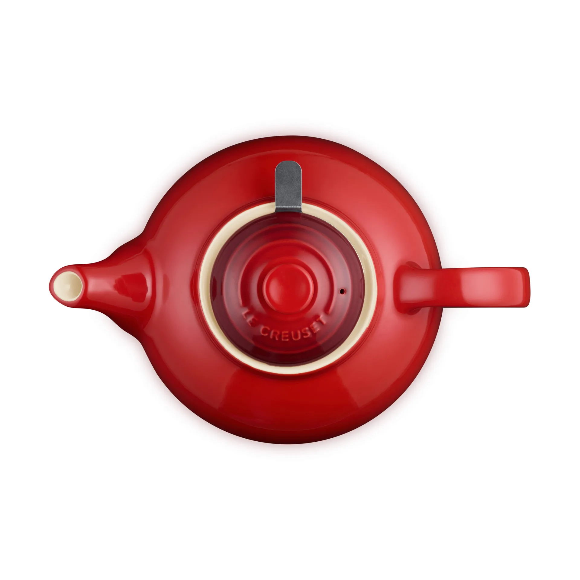 Le Creuset theepot, Cerise, med sil, 1,3 L Le Creuset